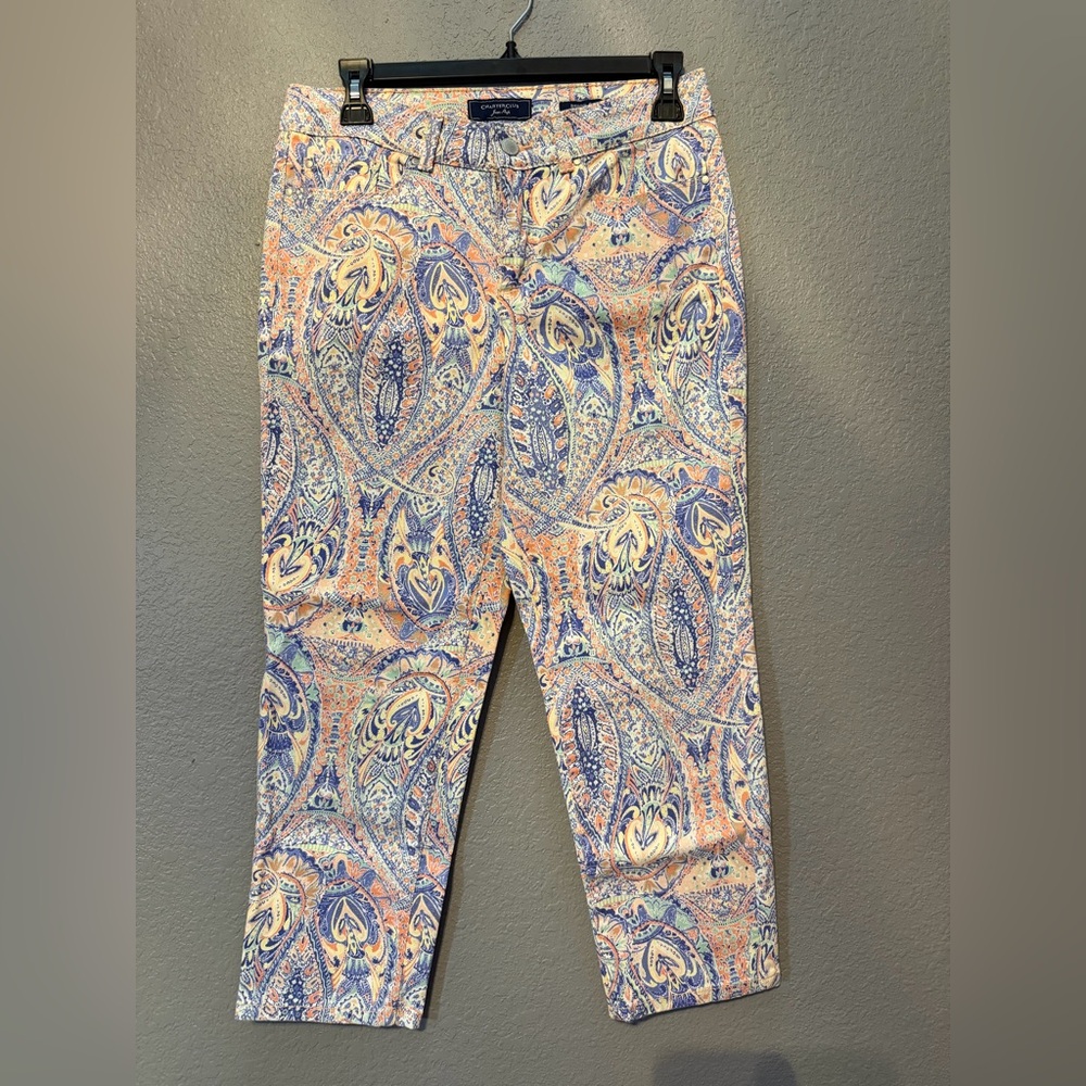 Charter Club Multicolor Paisley Bristol Capri
